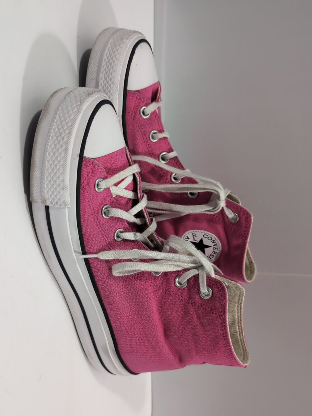 Converse Chuck Taylor All Star Lift Pink Platform High Top Sneakers Women's 8.5